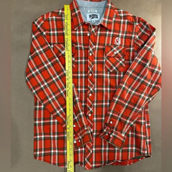 🧥 Billionaire Boys Club Plaid Flannel Shirt – XL - Picture 5 of 9